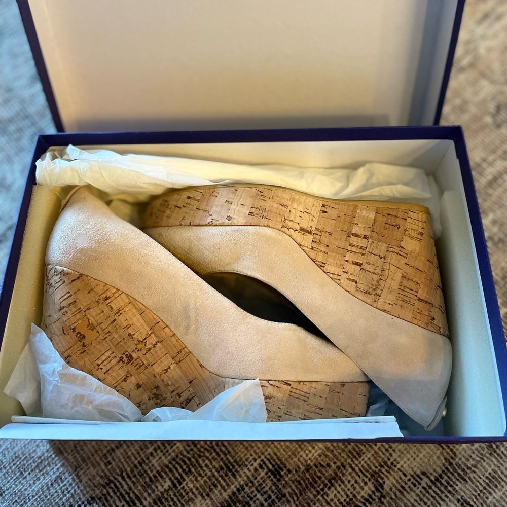 Stuart Weitzman Cork Wedges